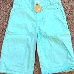 NWT size 14 Boys Crazy 8 Aqua shorts